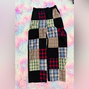 Ragged priest Plaid Patchwork